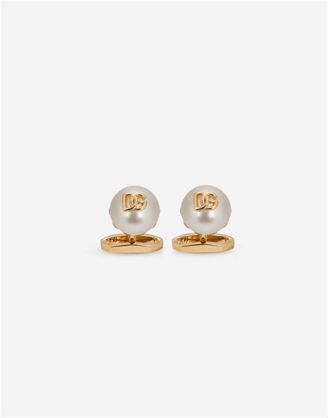 dolce gabbana cufflinks|Gold cufflinks with gemstones .